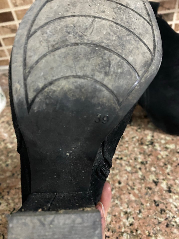 Siyah  kafide Topuklu Kadın Bot - Görsel 3