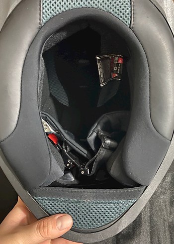 Siyah LS2 Deri Motosiklet Kaskı - Görsel 4