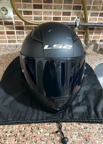 Siyah LS2 Deri Motosiklet Kaskı - Görsel 8