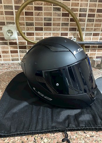 Siyah LS2 Deri Motosiklet Kaskı - Görsel 9