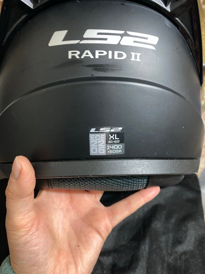 Siyah LS2 Deri Motosiklet Kaskı - Görsel 5