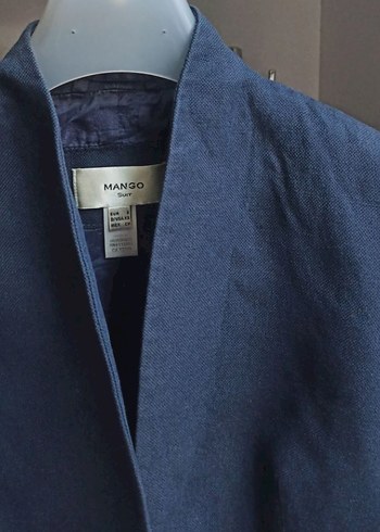 Mango Lacivert Kadin Mango Blazer Ceket