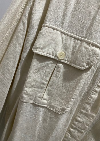H&M Oversize Keten Kadın Gömlek