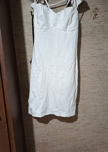 Puantiye Desenli Siyah Mini Elbise - Görsel 15