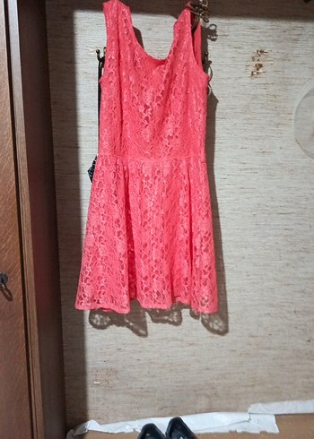 Puantiye Desenli Siyah Mini Elbise - Görsel 11