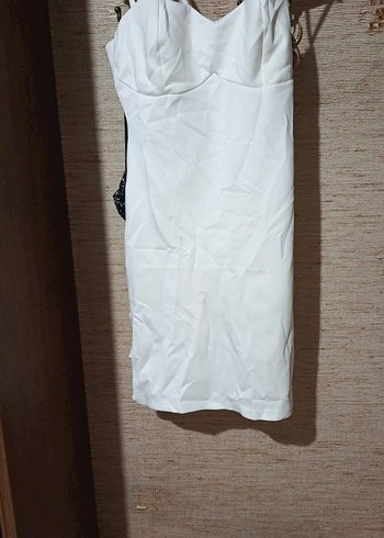 Puantiye Desenli Siyah Mini Elbise - Görsel 14