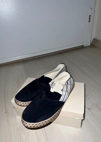 Siyah Dolgu Topuk erkek Espadril - Görsel 2