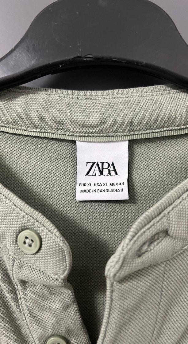 Erkek Gri Keten Polo Tişört - Görsel 3