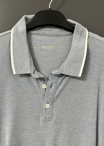 Gri Keten Erkek Polo Tişört - Görsel 2