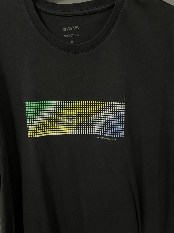 Siyah AVVA Pamuklu Erkek Tişört - Görsel 3