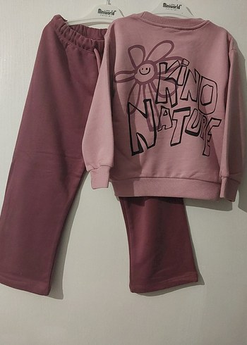 Kız Çocuk Pembe Rahat Takım - Görsel 2