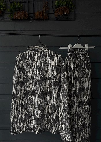 Gri siyah Desenli Erkek Takımı - Görsel 2