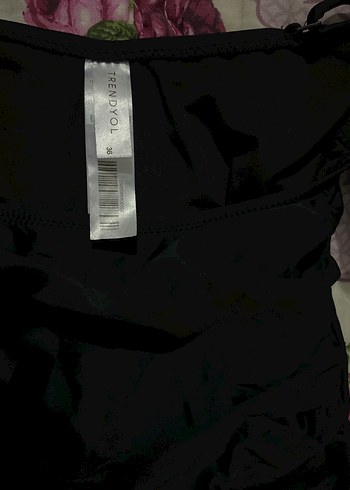 Siyah Bağcıklı Midi Kadın Mayo - Görsel 2