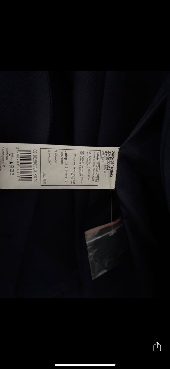 Lacivert Kadın Ofis Blazeri - Görsel 2