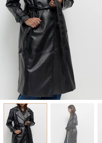 Kadın Deri Trençkot - Görsel 2