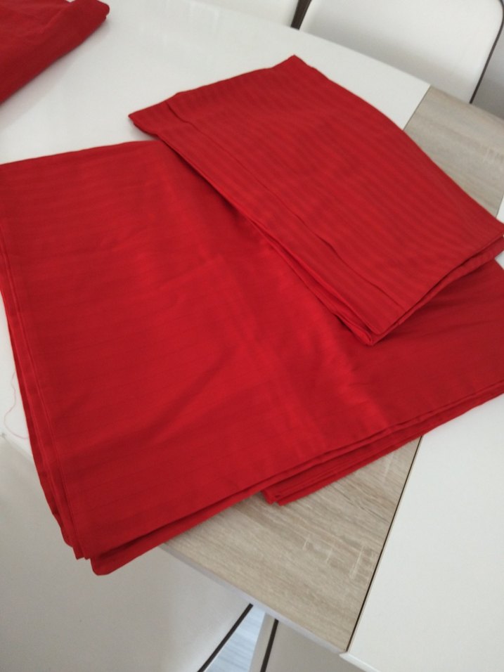 Kırmızı Pilili çift kişilik nevresim - Görsel 2