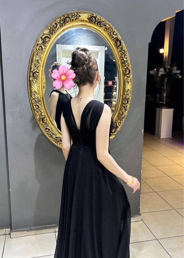 Siyah elbise - Görsel 4