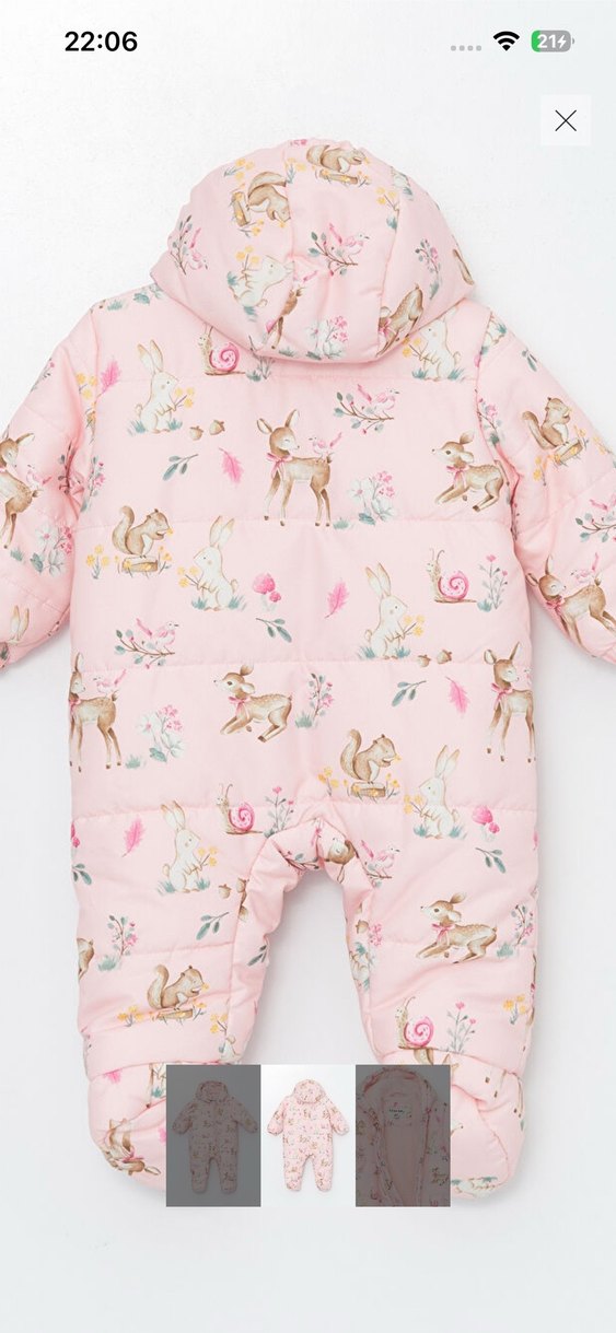 Kız Bebek mont tulum - Görsel 2