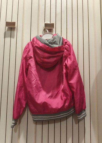 Kız Çocuk Pembe Fermuarlı Ceket - Görsel 2