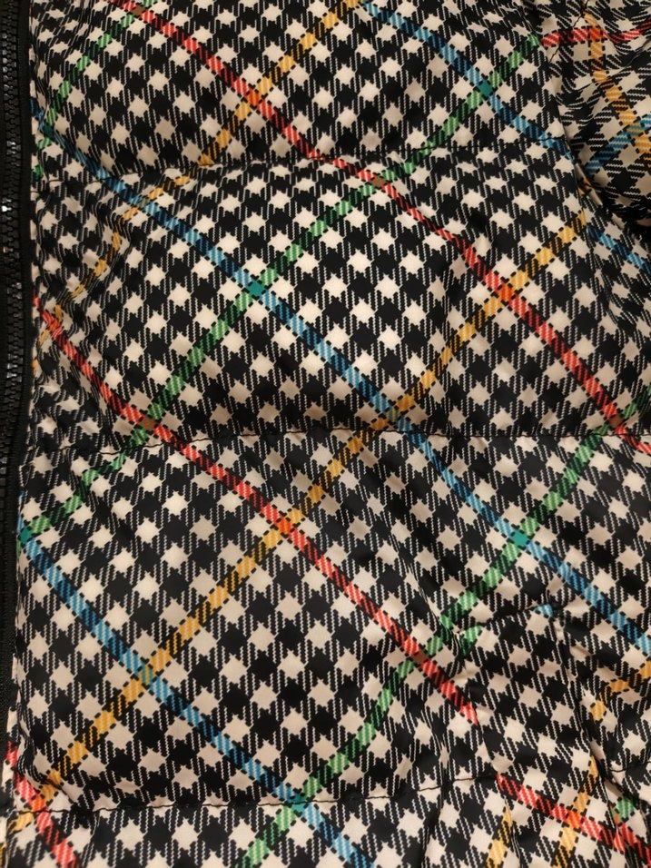 Çok Renkli Kapüşonlu Kadın Kışlık Ceket - Görsel 3