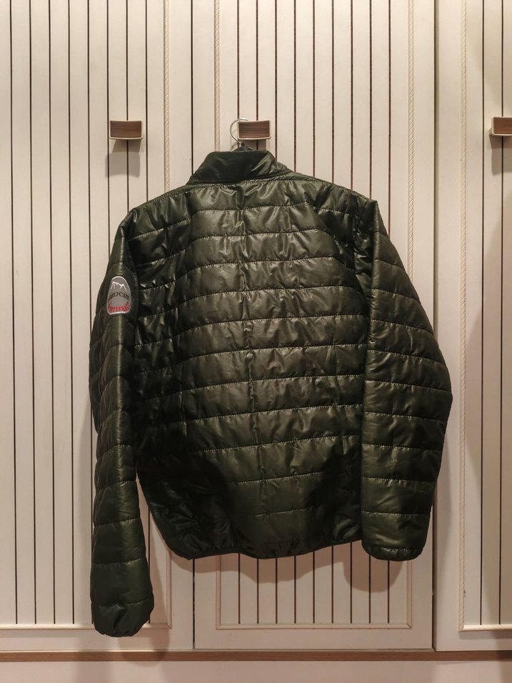 Yeşil Parlak Fermuarlı Erkek Mont - Görsel 2