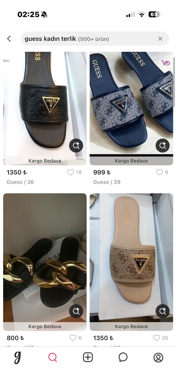 Guess kadın terlik - Görsel 5