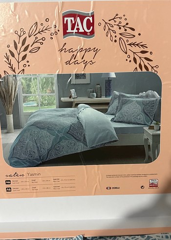 Taç çift kişilik Nevresim Takımı pamuk saten - Görsel 5