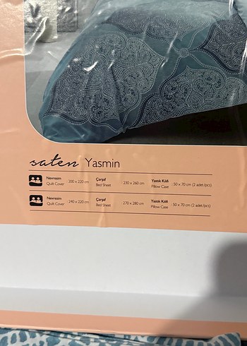 Taç çift kişilik Nevresim Takımı pamuk saten - Görsel 6