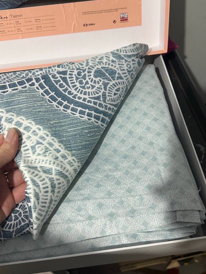 Taç çift kişilik Nevresim Takımı pamuk saten - Görsel 3