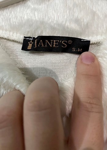 Beyaz Uzun Kollu Bohem Triko Elbise - Görsel 2