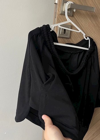 Salaş Siyah Mini Şort - Görsel 2