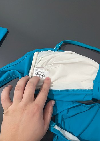 Turkuaz İp Askılı Kadın Bikini Takımı - Görsel 4