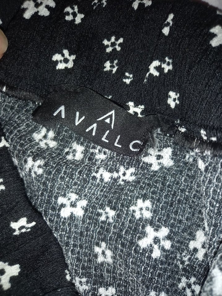 Siyah Çiçekli Mini Etek - Görsel 2