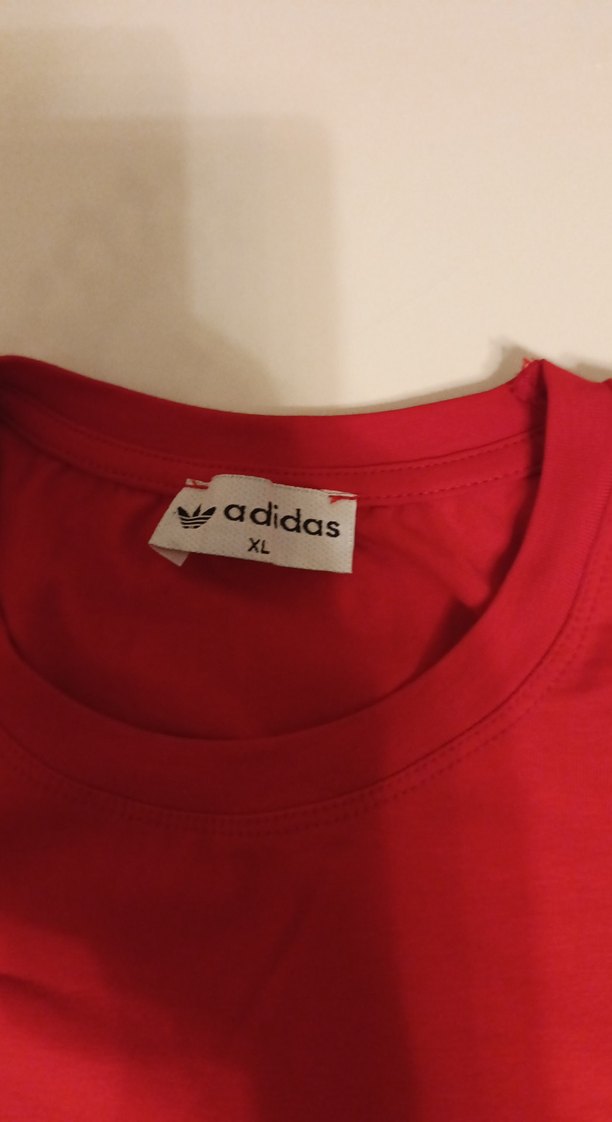 Erkek Kırmızı Baskılı Oversize Tişört - Görsel 5