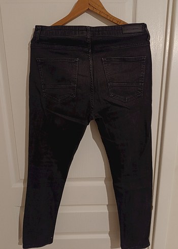 Erkek Siyah Slim Fit Denim Pantolon - Görsel 2