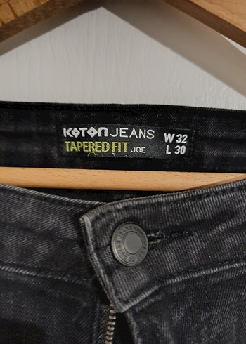 Erkek Siyah Slim Fit Denim Pantolon - Görsel 3
