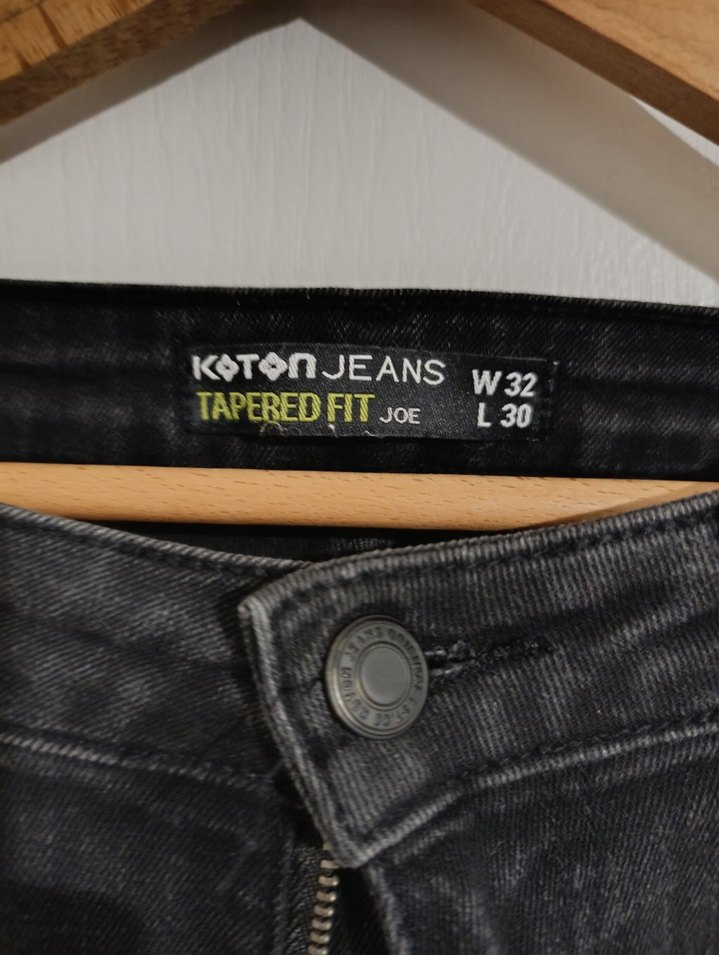 Erkek Siyah Slim Fit Denim Pantolon - Görsel 3