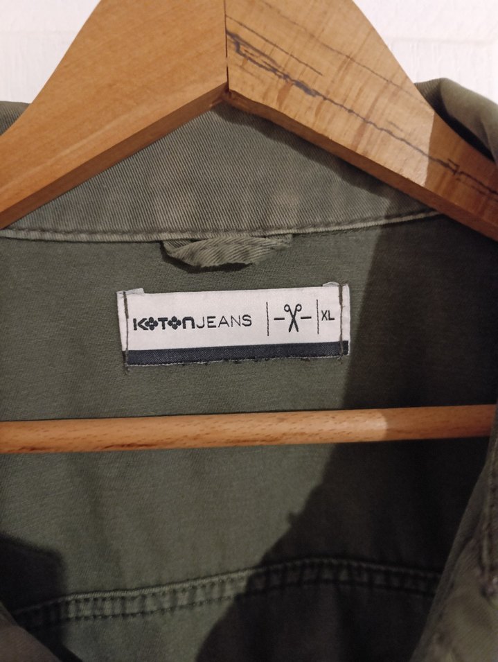 Yeşil Erkek Kot Ceket - Görsel 4