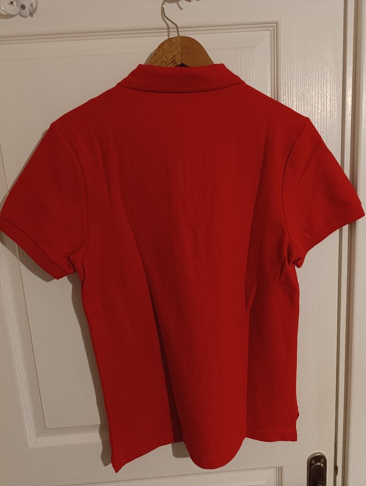 Kırmızı Unisex Polo Tişört - Görsel 2