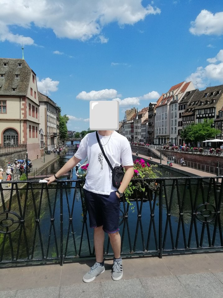 Erkek Lacivert Denim Kumaş Şort - Görsel 4