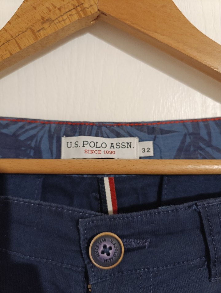 Erkek Lacivert Denim Kumaş Şort - Görsel 3