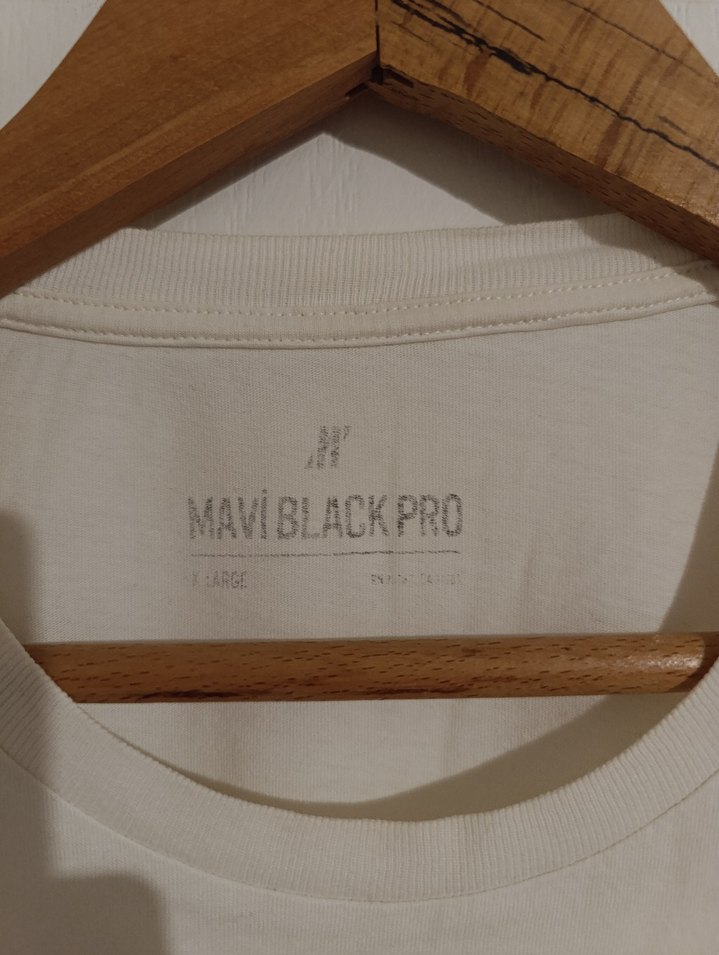 Erkek Beyaz Pamuklu Tişört - Görsel 3