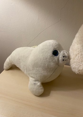 Beyaz Peluş Fok Oyuncak - Görsel 2