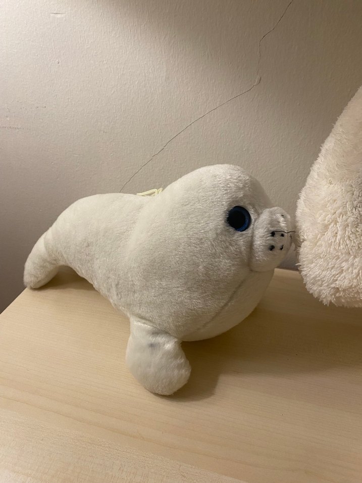 Beyaz Peluş Fok Oyuncak - Görsel 2