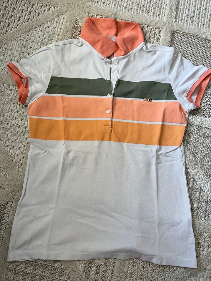 Kırmızı Beyaz Çizgili Hamile Uzun Kollu Tişört - Görsel 4