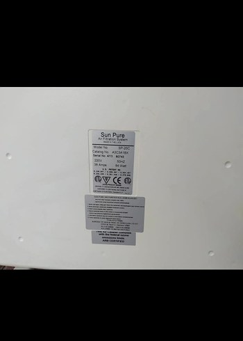 Sun-Pure Beyaz Hava Temizleyici ve Nemlendirici - Görsel 6