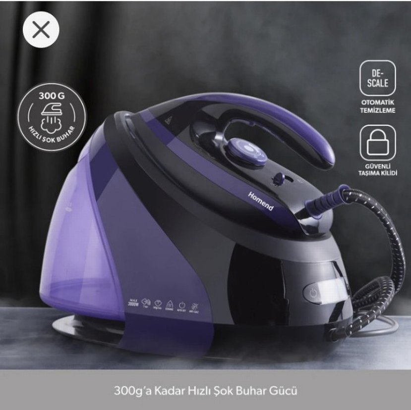 BUHAR'LI KAZAN ÜTÜ HOMEND - Görsel 3