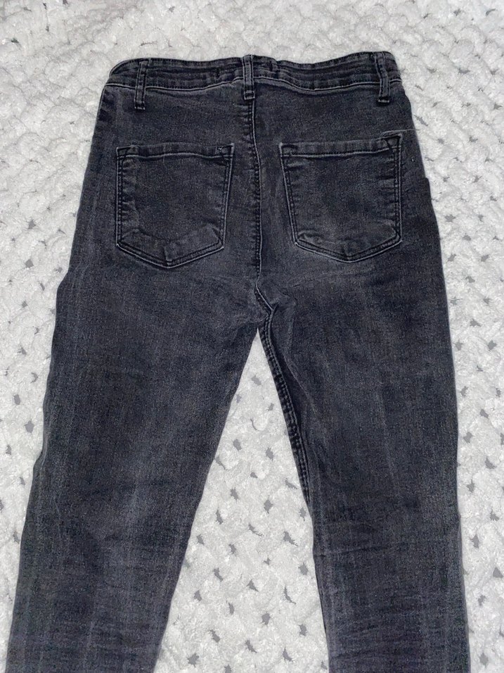 Gri Dar Kesim Kot Pantolon - Görsel 3