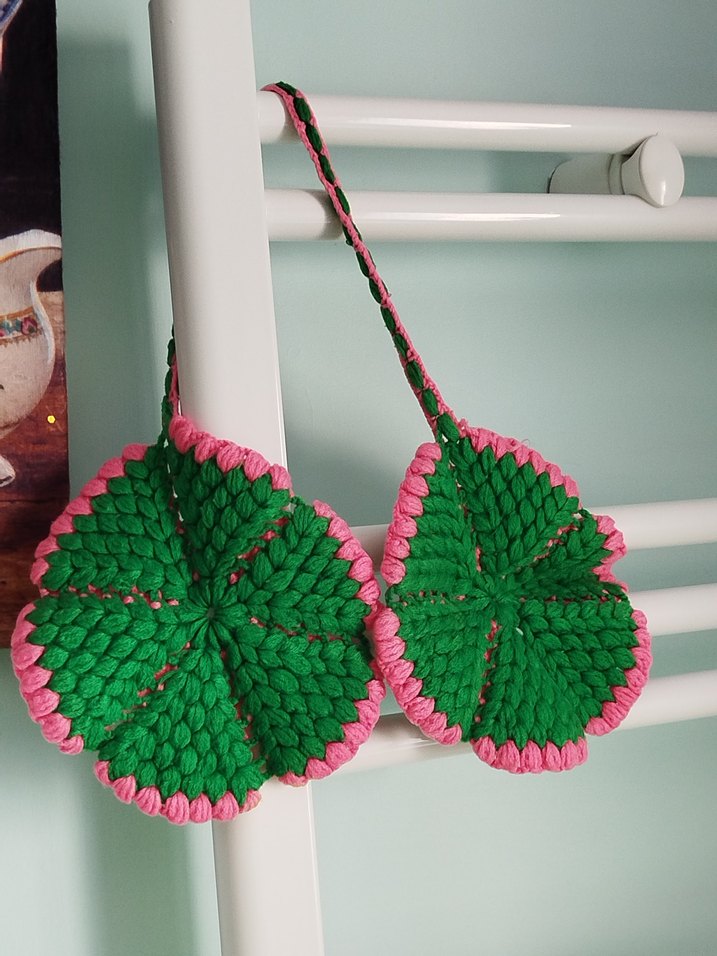 Renkli Nakışlı Fırın Tencere tutmaç - Görsel 2