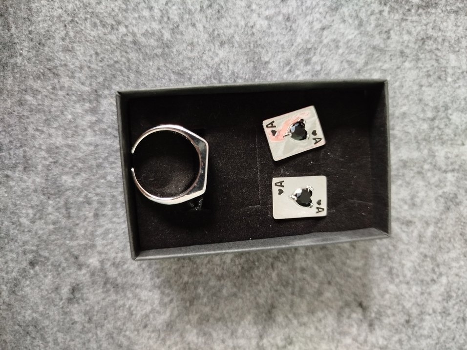 Küpe yüzük seti ÇELİK - Görsel 4